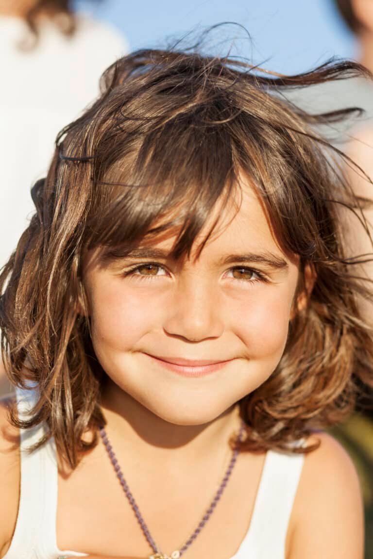 A smiling child